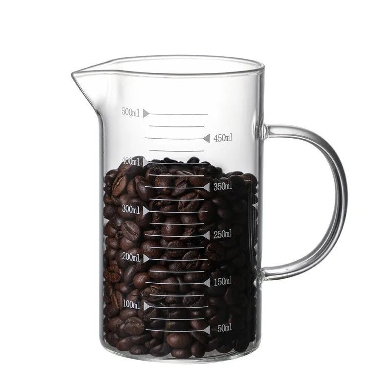 High Borosilicate Glass Measuring Cup With Bamboo Lid Measuring Jug Glass With Handle