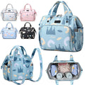 Factory New Arrival Deellt Fashion England Style Baby Bags Set Mummy Travel Nappy Baby Carrier Waterproof Polyester Baby Bag MegaBDM