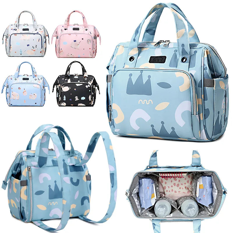 Factory New Arrival Deellt Fashion England Style Baby Bags Set Mummy Travel Nappy Baby Carrier Waterproof Polyester Baby Bag MegaBDM