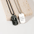 Personalized Carving Customized Photo Text Stainless Steel Pendant