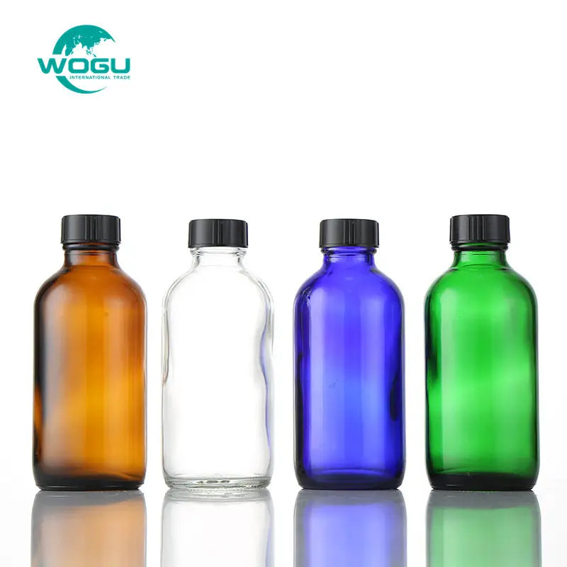 Amber Brown Green Blue Container120ml 240ml 480ml Empty Fine Mist Spray Trigger Refillable Essential Oil Glass Bottle