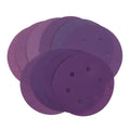 6Inch 150MM 6 Holes Purple Circular Hook and Loop Aluminum Oxide Abrasive Paper Sandpaper Sanding Disc for Polishing Grinding