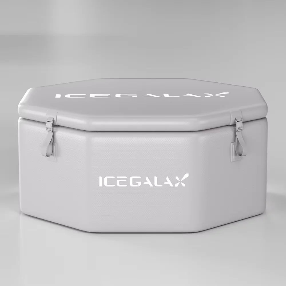 ICEGALAX Best  Hot Selling Octagon Inflatable Ice Bath Eight-side Party Cold Plunge Tub Pod  Cold Plunge Tub with Water Chiller