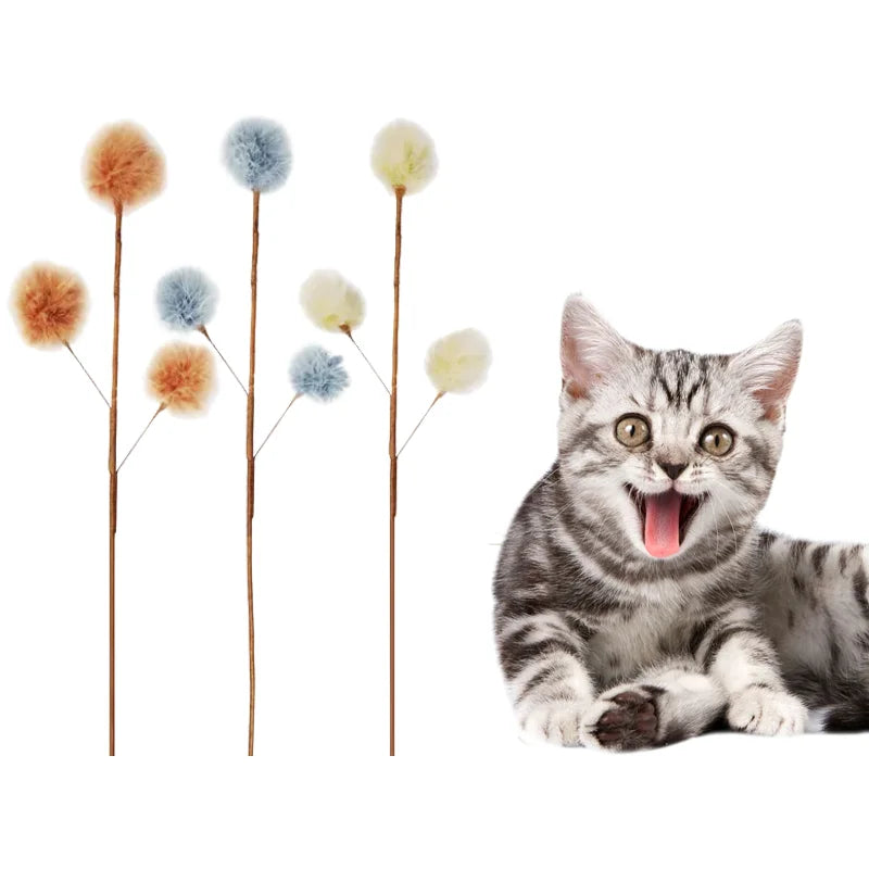 Realistic and Funny Training Cat Toy Feature Eco Material Play Interactive Cat Stick Cat Teaser