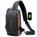 Hot Sale Fashion Travel Waterproof Man Chest Bag USB Charging Cross Body Sling Bag Men's Messenger Bag with Lock