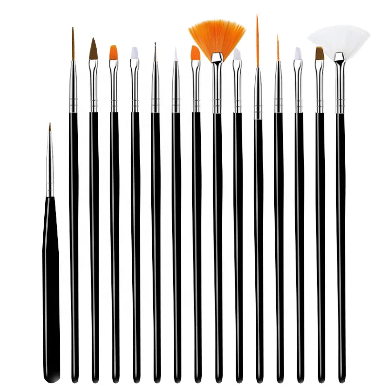 Nail Brush Set Manicure Gel Brusher for Nail Art Nail Brush Manicure Tool Acrylic Liquid Powder Carving Gel Liner Brush Kit
