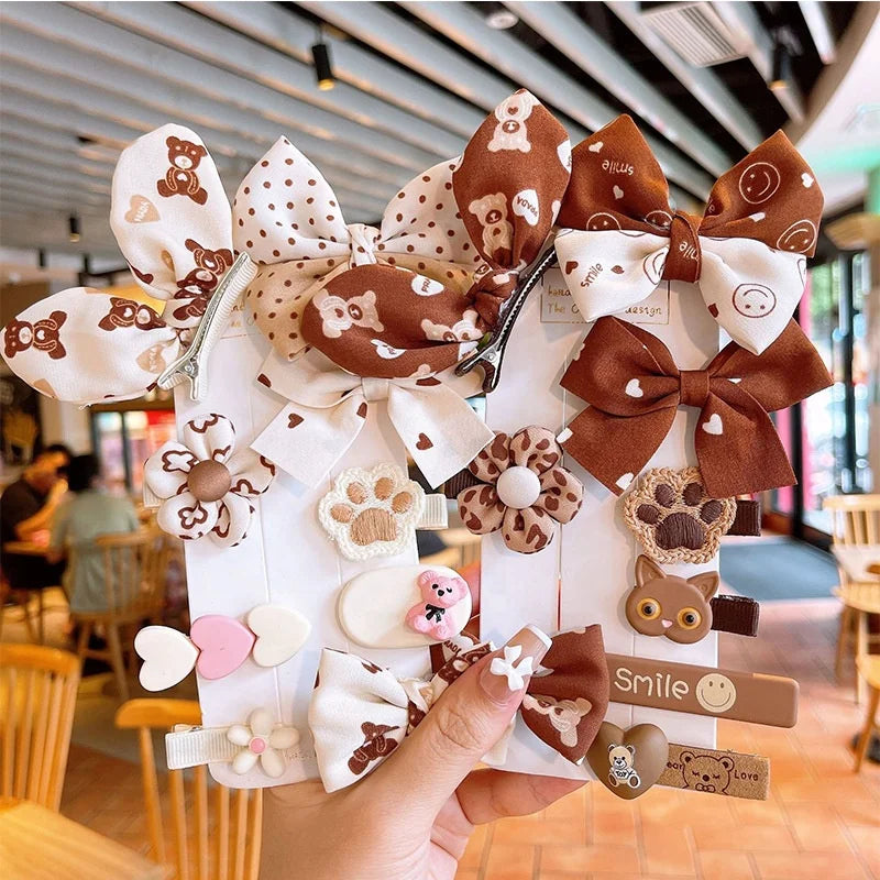 Cloth Bow Hairpin Perfume Rabbit Ear Clip Fringe Clip Children's Hairpin Hair Accessories Side Clip