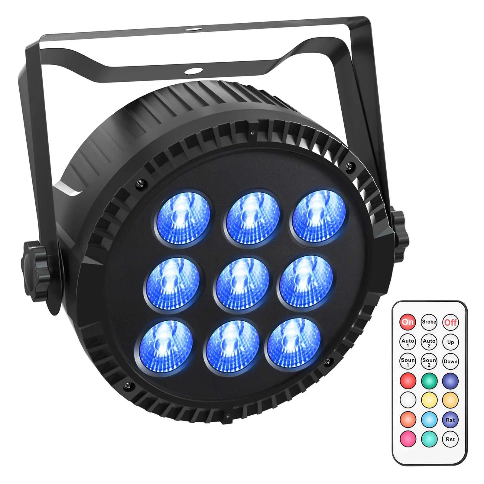 54W Dmx512 Control Cans Stage Lighting Lamp for Disco Dj Bar Club Night Concerts Dmx Par Light With Remote Control