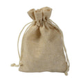 Custom Mini Burlap Gift Bag Natural Ordinary Burlap Coffee Bag Custom Jute Drawstring Bag