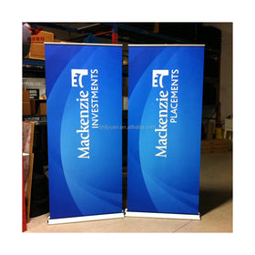Factory Customized Retractable Roll up Banner Stand Aluminum Frame with PP Synthetic Paper Printing for Outdoor Events