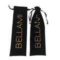 Custom Brand Logo 13x45cm Black Drawstring Velvet Hair Iron & Curler Bags