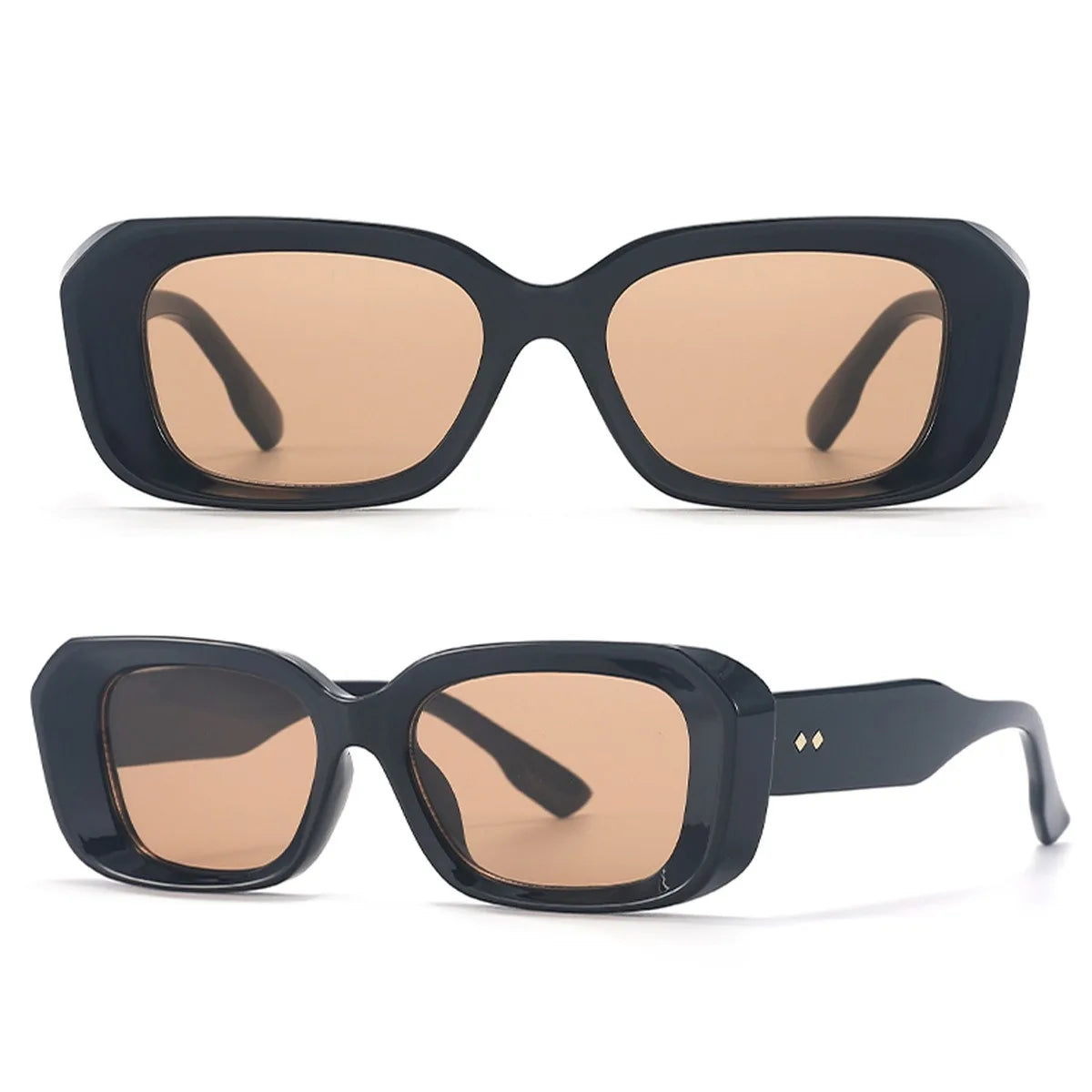 Low Moq Sunglasses Suppliers Rectangular High Class Plastic-frame Sunglasses Uv protection Dropshipping