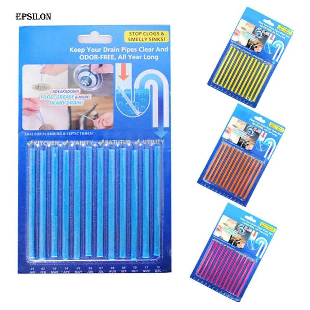 Epsilon Customized pack Drain Cleaner Sticks Deodorizer Sticks Drain Cleaning strips