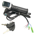 24V 36V 48V 60V Electric Bike Accelerator with LED Display Throttle Handlebar for E-bike/Electric Scooter Bike Parts Accessory