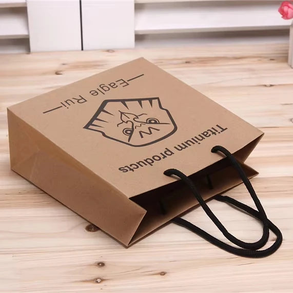 Promotional Kraft Shipping Bags Wholesale Custom Packing Paper Shopping Bag With Your Own Logo