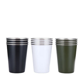 FX Bottle Hot Sale 304 Stainless Steel Single Wall Beer Cup Cheaper Water Bottle Custom Logo Free