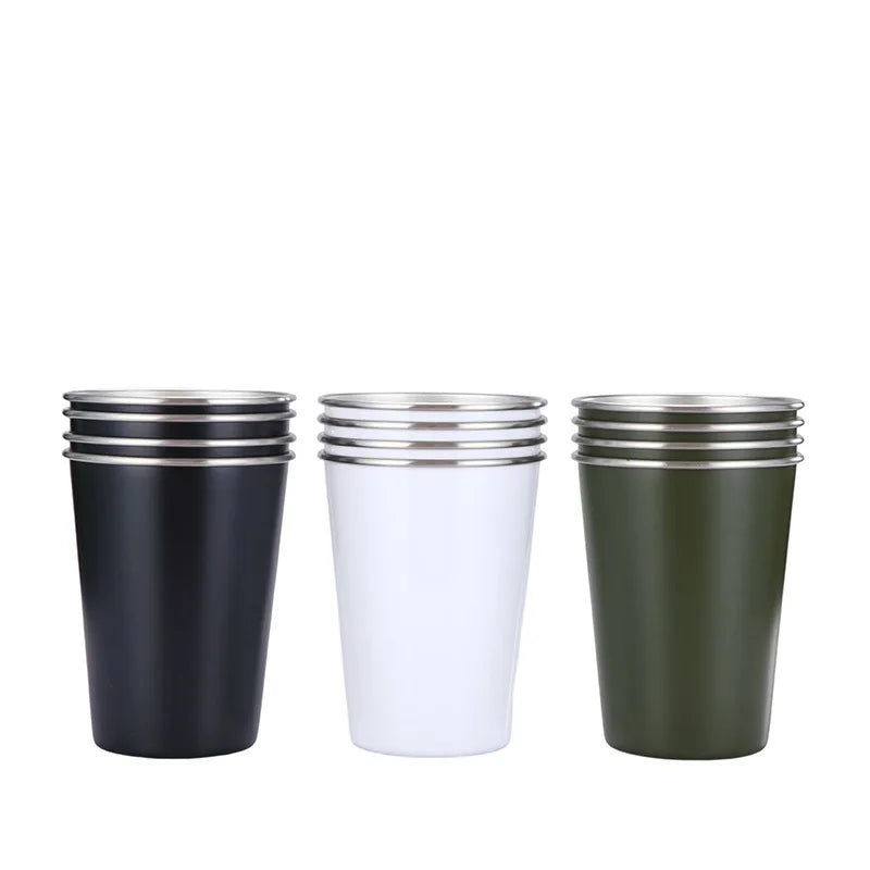 FX Bottle Hot Sale 304 Stainless Steel Single Wall Beer Cup Cheaper Water Bottle Custom Logo Free