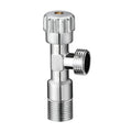 90 Degree 2-Way Brass Angle Valve for Bathroom Toilet Hot & Cold Water Manual Power