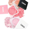 Face Cheeks Makeup Air Cushion Pink Blusher Private Label Powder Blush With Brush Powder Puff Vegan Loose Powder Blush