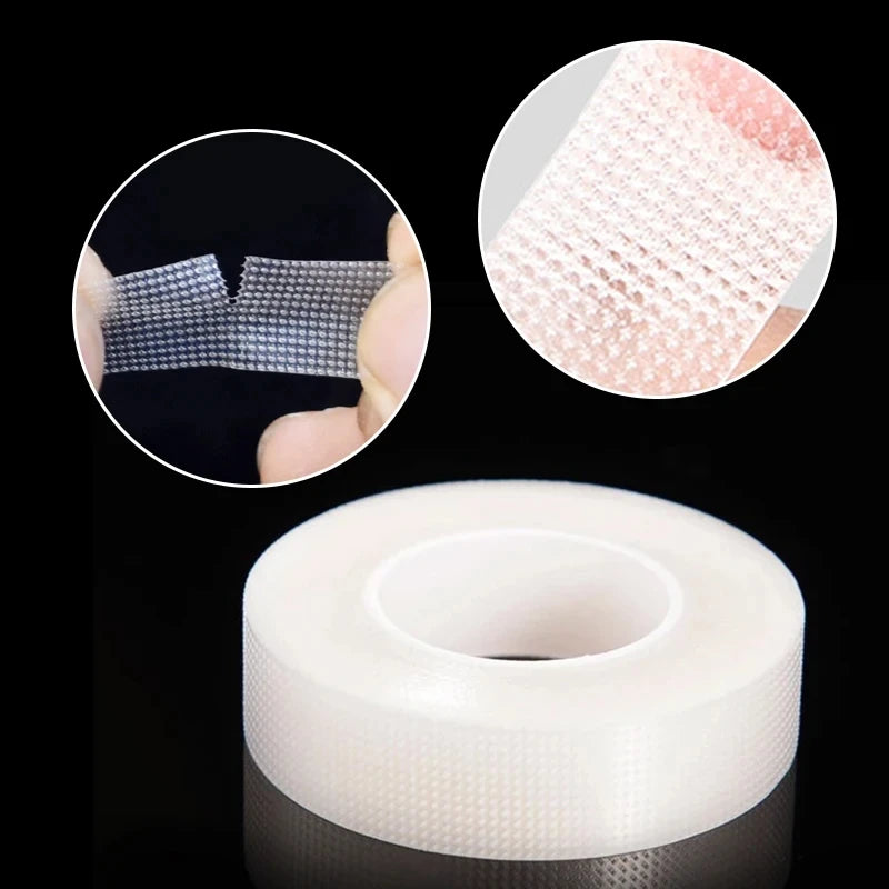 Eyelash Tape PE Eyelash Extension Paper Tape Breathable PE Adhesive Patches Under Eye Pad Grafting Tapes Individually Wrap