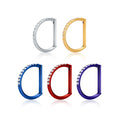 316L Stainless Steel Nose Ring Hoop 16G Septum Ring Ear Tragus Cartilage Helix Conch Round Earring Body Piercing Jewelry