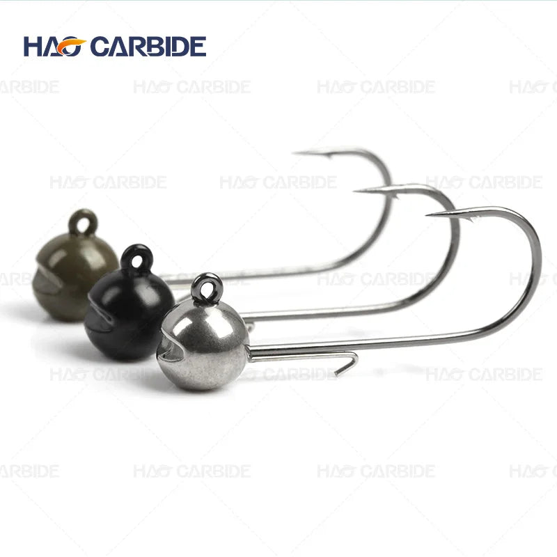 New MANTIS Ajing Hooks 1g 1.5g 2g 2.5g 3g Rockfish Lure Micro Tungsten Jig Head Soft Bait Shank Barbed Fishhook