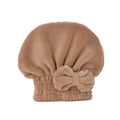 HaoKey Women's Elastic Hair Dry Cap Coral Fleece Absorbent Turbans Long Hair Quick Drying Wipe Hair Bonnet