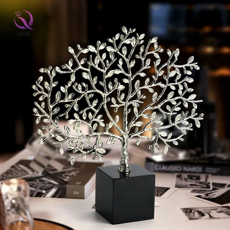 Creative Golden Wealth Tree Office Decoration Light Luxury High End Lucky Tree Desktop Decoration Nordic Style Home Decoration