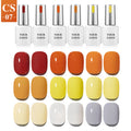 Vendeeni OEM/ODM Private Label 9colors Vegan UV Gel Nail Polish Semi-Permanent Natural Resin for DIY Applications Gel Polish Set