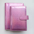 New Product Glitter Waterproof Planner Gift Luxury A6 Cash Envelope Holographic Budget Binder Kids Budget Binder
