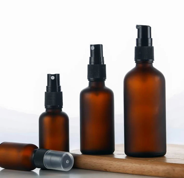 30ml Olive Green Dropper 50 ml Amber Glass Essential Oil Sprays Professional Manufacturer Amber Brown Frosted Glass Spray Bottle