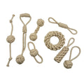 Newest Durable 9 Packs Natural Pet Cotton Rope Toys Wholesale Customize Dogs Rope Toys Luxury Pet Dog Squeaky Toys