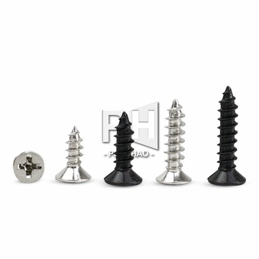 mm 2*6mm 2*7mm 2*8mm 2.5*8mm 2.5*10mm Flat Head Screw Carpenter's Small Screw Furniture Wooden Box Hardware Accessories