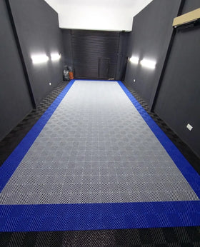 Modern Garage Flooring Interlocking Vinyl Tiles with Click Lock System Waterproof Eco-Friendly Drainage for Car Detailing