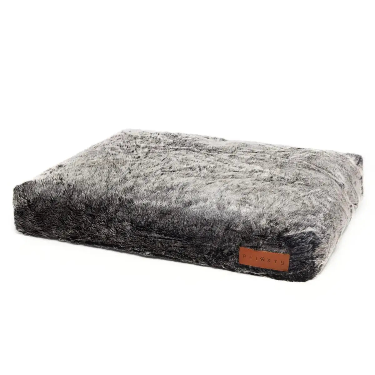 TEMPO COMFF Handmade Luxury Faux Fur Print Waterproof Removable Washable Pet Mattress for Dogs Large Cotton Fill Orthopedic Bed