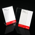 Wholesale V-Shape Acrylic Desktop Business Card & Table Number Holder Office Desk Name Plate Sign Display Rack