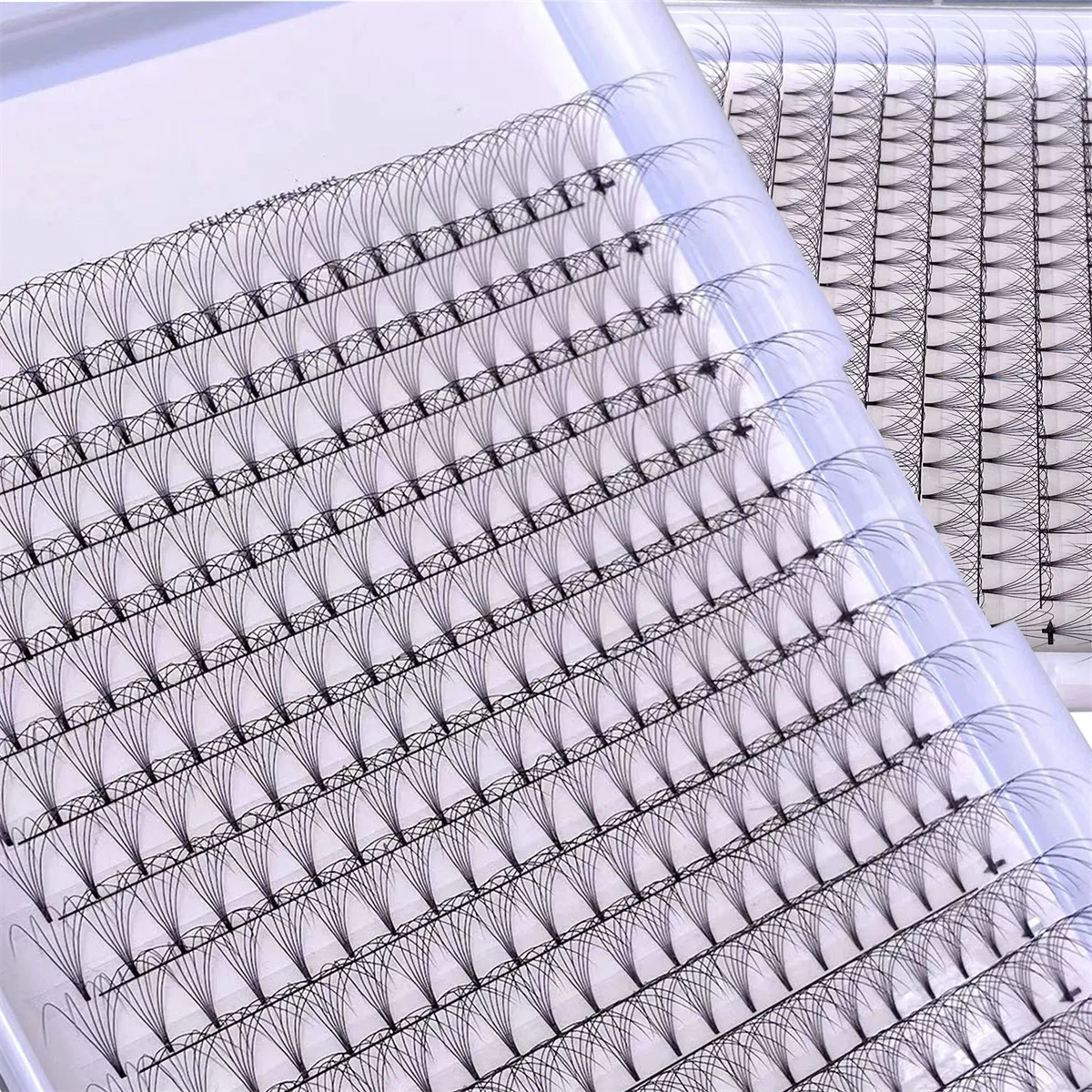 Wholesale Pre-Made 3D 4D 5D 6D 10D Volume False Eyelashes Fans Lash Extension Trays 10D Premade Fan Eyelashes