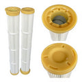 Replacement Oem Cement Silo Industrial Dust Collector Element Polyester Pleated Polyurethane Air Filter Cartridge