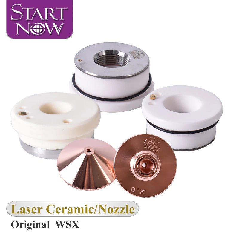 WSX Original Fiber Laser Nozzles Cutting Nozzle Laser Ceramic Ring Dia.28mm Cutting Head Holder for WSX Laser Cutting Machine