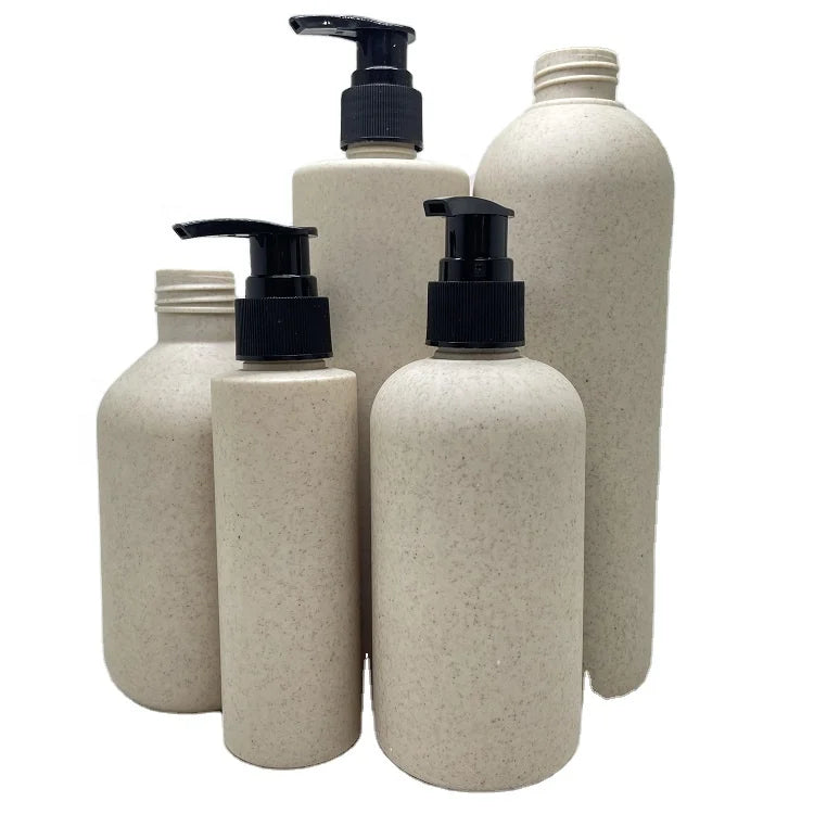 Eco Friendly 100ml 250ml 300ml 400ml 500ML Lotion Pump Bottle Biodegradable Skincare Refillable Shampoo Shower Gel Pump Bottles