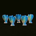 Home use Opalite Angel 2026 crystals Hot Selling Crystal Angel Wing Statue Memorial Ornaments Gardening Outdoor Decoration