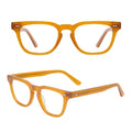 Custom Logo Retro Computer Blocking Anti Blue Light Eyeglasses High Quality Square Acetate Frames Diamond Face Shape Solid