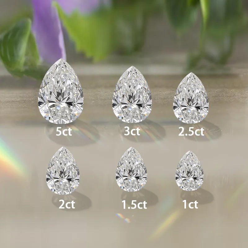 Starsgem DiamanteTeardrop 1ct 2ct D VVS2 VS1 2EX Pear Shape IGI CVD HPHT Lab Grown Diamond