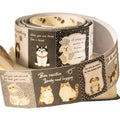 1 Roll Water Activated Rubber Adhesive Masking Tape Afternoon Slow Series Writable Vintage-Style Backing Paper Label Tape MegaBDM