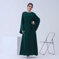 Loriya Ladies Abaya Modest Dresses Islamic Clothing Solid Colors High Quality Dubai Abaya Women Muslim Dress