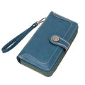 Professional Experienced Supplier OEM/ODM Fashion Women's Travel Purse Zipper Clutch Wristlet RFID Blocking PU Leather Wallet