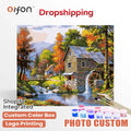 Orfon DIY Paint Numbers Modern Landscape Canvas for Adults Kids Wholesale Factory Digital Oil Painting Creative Style No Frame