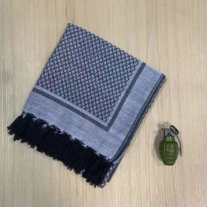 Custom Thickened Voile Square Scarf High Cotton Shemagh Tactical Outdoor Camouflage Printed Shawl Adults Winter Summer Logo