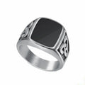 Nordic Viking Ring Hot Style Stainless Steel Retro Celtic Heart Knot Men's Ring
