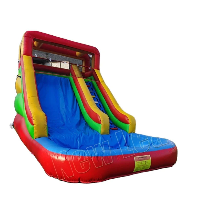 New Leap Inflatable Water Slide Combo Wet Pool Curve Water Slide